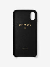 Load image into Gallery viewer, Block CHAOS. Red Leather iPhone Case