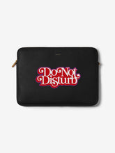 Load image into Gallery viewer, Yellow 'Do Not Disturb' Leather Laptop Cover