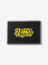 Load image into Gallery viewer, Red 'Do Not Disturb' Leather Laptop Sticker