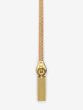 Load image into Gallery viewer, Gold & Fluro Zip Lanyard with Bullion Bar Charm