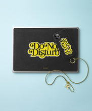 Load image into Gallery viewer, Red 'Do Not Disturb' Leather iPhone Case