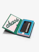 Load image into Gallery viewer, Block CHAOS. Red Leather iPhone Case
