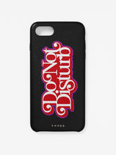 Load image into Gallery viewer, Red &#39;Do Not Disturb&#39; Leather iPhone Case
