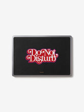 Load image into Gallery viewer, Yellow &#39;Do Not Disturb&#39; Leather Laptop Sticker
